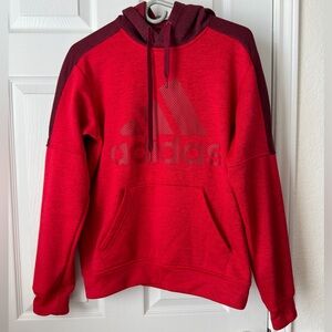 Adidas Men’s Climawarm Red Hoodie | Red Adidas Hoodie | Adidas’s Sweater | Small
